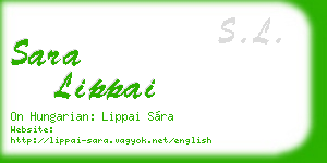 sara lippai business card