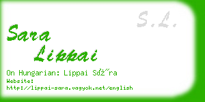 sara lippai business card